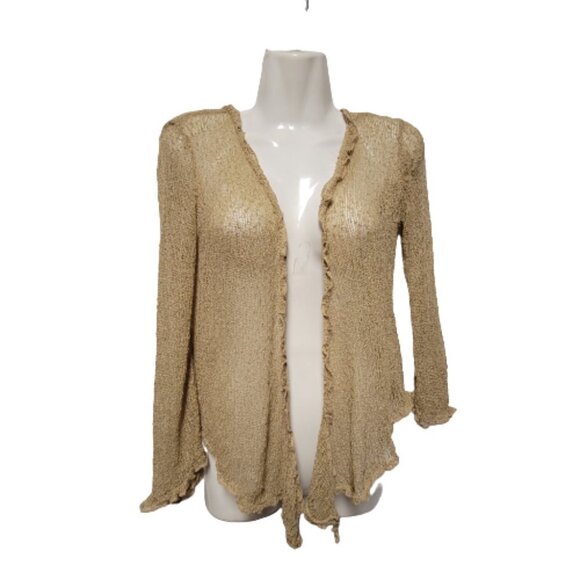 Soft Light Shrug Bolero Coverup Sheer Cardigan Size S/M - Picture 2 of 12